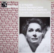シュヴァルツコップのR.シュトラウス/「4つの最後の歌」ほか　仏EMI（VSM）　3891　LP レコード