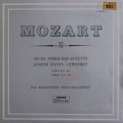 ブダペスト四重奏団のモーツァルト/弦楽四重奏曲第14、15番　蘭PHILIPS　3443　LP レコード