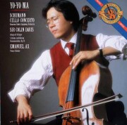 ヨーヨー・マ、デイヴィスのシューマン/チェロ協奏曲ほか　独CBS　3509　LP レコード