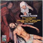 クレンペラーのバッハ/「マタイ受難曲」　★長岡鉄男の外盤A級セレクション第2巻131 掲載盤　独ELECTROLA　3539　LP レコード