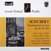 カザルス&ヴェーグらのシューベルト/弦楽五重奏曲　蘭PHILIPS　3605　LP レコード