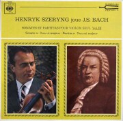 シェリングのバッハ/無伴奏ヴァイオリン・ソナタ第3番、パルティータ第3番　仏CBS　3609　LP レコード