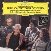 ゼルツァー、ヨーヨー・マ、ムター＆カラヤンのベートーヴェン/三重協奏曲　独DGG　3612　LP レコード