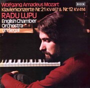ルプーのモーツァルト/ピアノ協奏曲第21、12番　独DECCA　3613　LP レコード