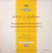 ケッケルト四重奏団のベートーヴェン/弦楽四重奏曲第3、4番　独DGG　3624　LP レコード