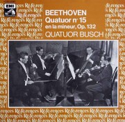 ブッシュ四重奏団のベートーヴェン/弦楽四重奏曲第15番　仏EMI　3625　LP レコード
