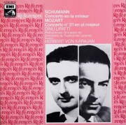 カラヤン、リパッティのシューマン、モーツァルト/ピアノ協奏曲集　仏EMI(VSM)　3626　LP レコード