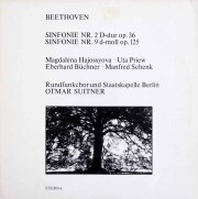 スウィトナーのベートーヴェン/交響曲第2番、第9番「合唱」　独ETERNA　3630　LP レコード