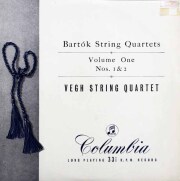 【オリジナル盤】　ヴェーグ四重奏団のバルトーク/弦楽四重奏曲全集 　英Columbia　3634　LP レコード