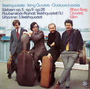 アルバン・ベルク四重奏団のウェーベルン/弦楽四重奏曲ほか　独TELEFUNKEN　3706　LP レコード