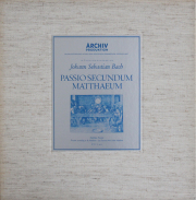 リヒターのバッハ/マタイ受難曲　独ARCHIV　3708　LP レコード