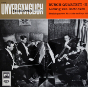 ブッシュ四重奏団のベートーヴェン/弦楽四重奏曲第14番　独EMI　3721　LP レコード