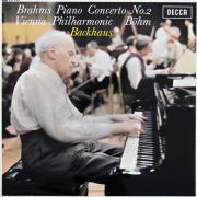 バックハウス、ベームのブラームス/ピアノ協奏曲第2番　英DECCA　3721　LP レコード