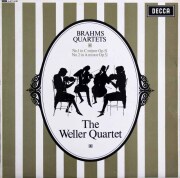 【モノラル】　ウェラー四重奏団のブラームス/弦楽四重奏曲第1、2番 　英DECCA　3727　LP レコード