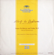 ケンプ & シュナイダーハンのベートーヴェン/ヴァイオリン・ソナタ第9番「クロイツェル」　独DGG　3734　LP レコード