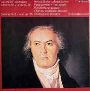 ブロムシュテットのベートーヴェン/交響曲第2番、第9番「合唱付」　独ETERNA　3740　LP レコード