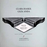 【オリジナル盤】　ハスキル&アンダのバッハ&モーツァルト/2台のピアノのための協奏曲集　英Columbia　3745　LP レコード