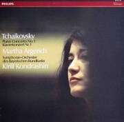 アルゲリッチ、コンドラシンのチャイコフスキー/ピアノ協奏曲第1番　蘭PHILIPS　3801　LP レコード