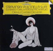 オルフェウス室内管弦楽団のストラヴィンスキー/「プルチネッラ」組曲、ダンバートン・オークスほか　独DGG　3801　LP レコード