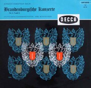 【モノラル】　ミュンヒンガーのバッハ/ブランデンブルク協奏曲全集　独DECCA　3803　LP レコード
