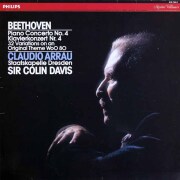 アラウ、デイヴィスのベートーヴェン/ピアノ協奏曲第4番ほか　蘭PHILIPS　3804　LP レコード