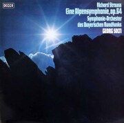 ショルティのR.シュトラウス/アルプス交響曲　独DECCA　3805　LP レコード
