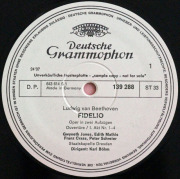 【白レーベル/非売品(テストプレス)】　ベームのベートーヴェン/「フィデリオ」全曲　独DGG　3810　LP レコード