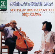 ロストロポーヴィチと小澤のドヴォルザーク/チェロ協奏曲ほか　独ERATO　3812　LP レコード