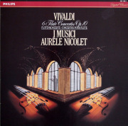 ニコレ、イ・ムジチのヴィヴァルディ/フルート協奏曲 作品10（全6曲）　蘭PHILIPS　3818　LP レコード