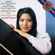 リカド、プレヴィンのショパン、サン＝サーンス/ピアノ協奏曲集　蘭CBS　3819　LP レコード