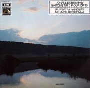 【独最初期盤】　バルビローリのブラームス/交響曲第3番、ハイドン変奏曲　独EMI　3822　LP レコード
