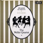 【モノラル】　ウェラー四重奏団のブラームス/弦楽四重奏曲第1、2番 　英DECCA　3824　LP レコード