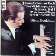 【特価】グールドのバッハ/平均律クラヴィーア曲集第1巻全曲 　独CBS　3828　LP レコード
