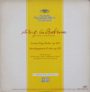 ケッケルト四重奏団のベートーヴェン/大フーガ、弦楽四重奏曲第16番　独DGG　3829　LP レコード