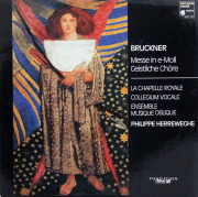 ヘレヴェッヘのブルックナー/ミサ曲ホ短調　仏HM　3829　LP レコード　