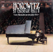 ホロヴィッツの「カーネギー・ホール・リサイタル1966」　独CBS　3829　LP レコード