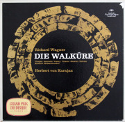 【直筆サイン入り】カラヤンのワーグナー/「ワルキューレ」全曲　独DGG　3831　LP レコード