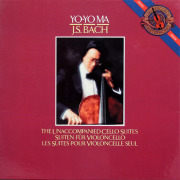ヨーヨー・マのバッハ/無伴奏チェロ組曲（全6曲）　蘭CBS　3833　LP レコード