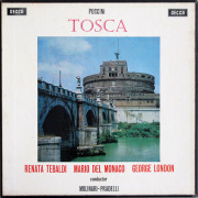 【オリジナル盤】　テバルディ・モナコのプッチーニ/「トスカ」　英DECCA　3891　LP レコード