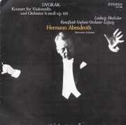 ヘルシャー、アーベントロートのドヴォルザーク/チェロ協奏曲　独ETERNA　3734　LP レコード