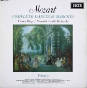ボスコフスキーの「モーツァルト/舞曲と行進曲全集」（9）　英DECCA　3801　LP レコード