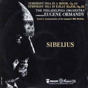 オーマンディのシベリウス/交響曲第4&5番　英PHILIPS　3398　LP レコード