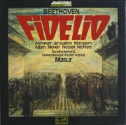【マズアほかの直筆サイン入り】　マズアのベートーヴェン/「フィデリオ」　独EURODISC　3801　LP レコード