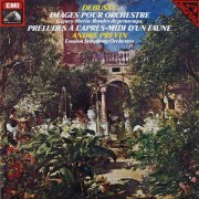 プレヴィンのドビュッシー/管弦楽のための映像、牧神の午後への前奏曲　独EMI　3804　LP レコード