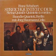 バウマン、ブランディス四重奏団のシューベルト/弦楽五重奏曲　独TELEFUNKEN　3898　LP レコード