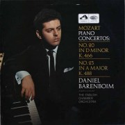 バレンボイムのモーツァルト/ピアノ協奏曲第20、23番　英EMI　3812　LP レコード