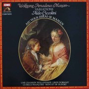 チッコリーニのモーツァルト/ピアノのための変奏曲集　仏EMI（VSM）　3813　LP レコード