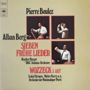 ブーレーズのベルク/「7つの初期の歌」ほか　独CBS　3813　LP レコード