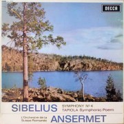 アンセルメのシベリウス/交響曲第4番ほか　英DECCA　3825　LP レコード