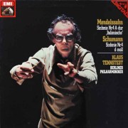テンシュテットのメンデルスゾーン&シューマン/交響曲第4番　独EMI　3688　LP レコード